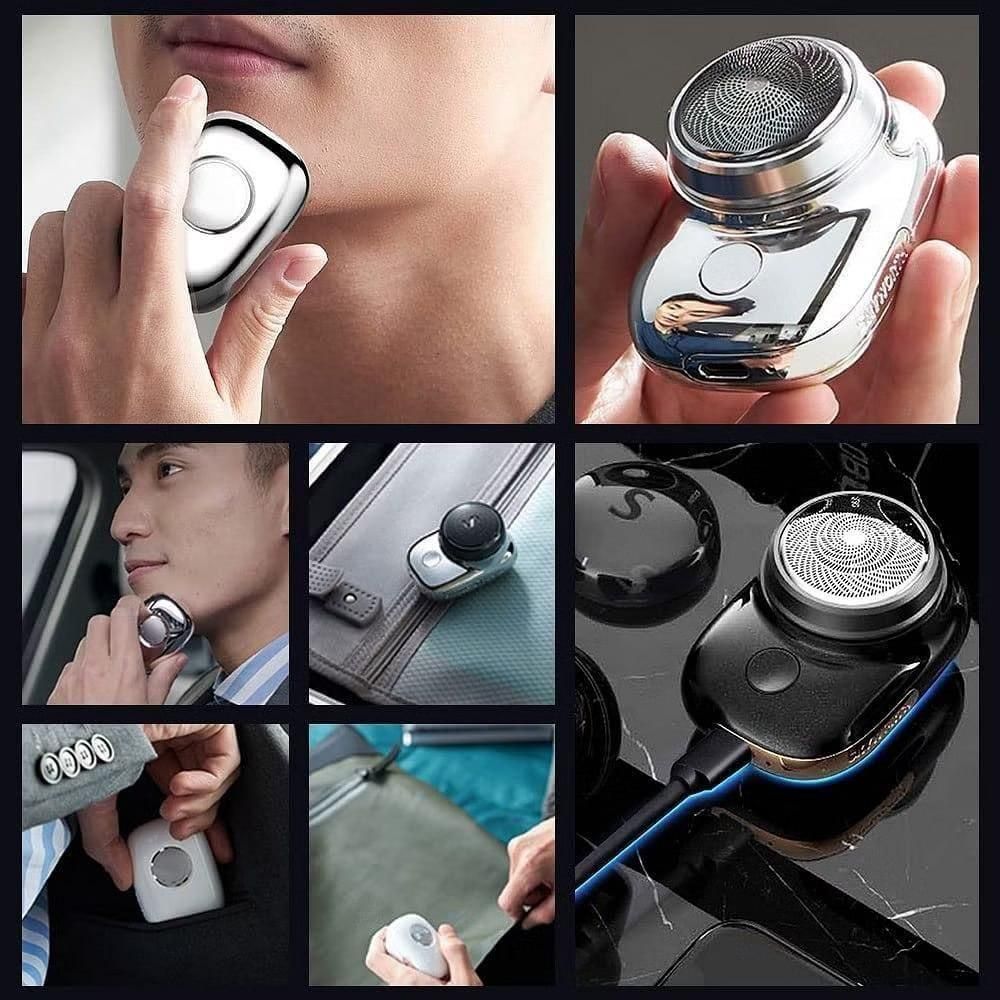 New Upgrade Mini Electric Razor – Rechargeable & Portable Shaver for Men